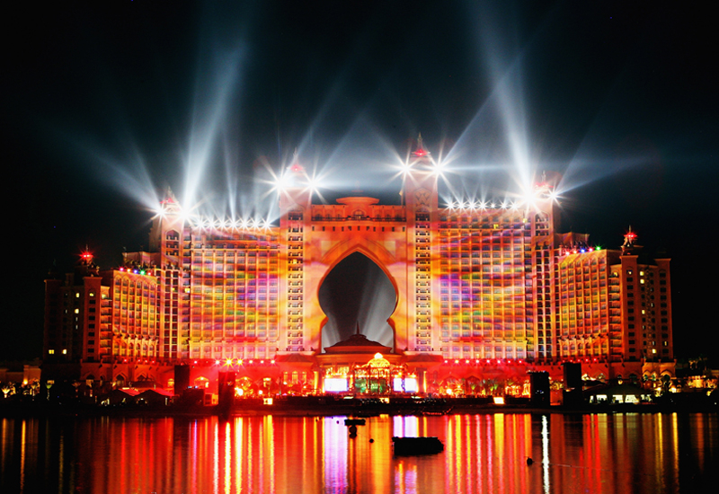 DUBAI UNITED ARAB EMIRATES NOVEMBER 20 Dubai celebrates the landmark Grand Opening of Atlantis The Palm Resort and the Palm Jumeirah during unprecedented pyrotechnics and illumination sequences on November 20 2008 in Dubai United Arab Emirates Photo by Getty ImagesAtlantis The Palm DUBAI UNITED ARAB EMIRATES NOVEMBER 20 Dubai celebrates the landmark Grand Opening of Atlantis The Palm Resort and the Palm Jumeirah during unprecedented pyrotechnics and illumination sequences on November 20 2008 in Dubai United Arab Emirates Photo by Getty ImagesAtlantis The Palm