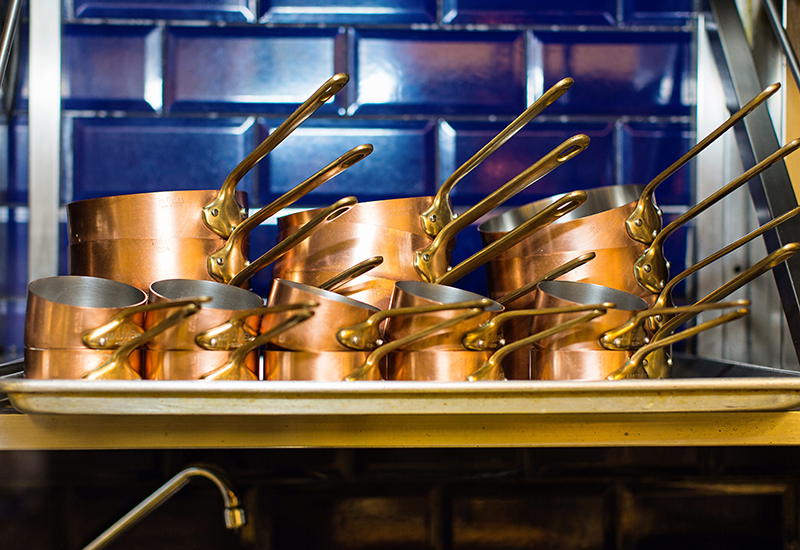 Heavy metal: Copper Saute pans from Mauviel. Heavy metal: Copper Saute pans from Mauviel.