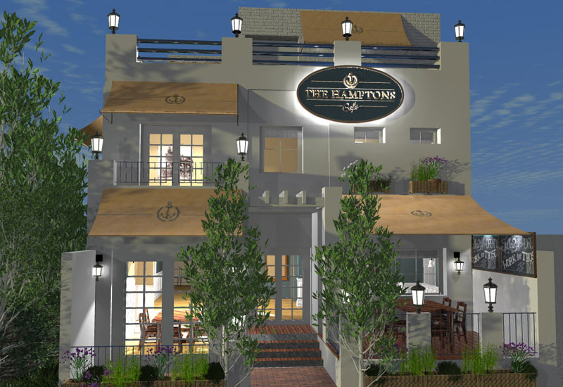 The Hamptons Cafe will offer a boutique environment across three floors. The Hamptons Cafe will offer a boutique environment across three floors.