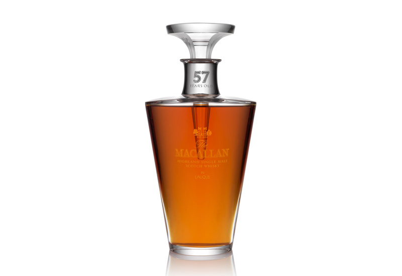 One bottle of The Macallan in Lalique Finest Cut will set you back US $15,000. One bottle of The Macallan in Lalique Finest Cut will set you back US $15,000.