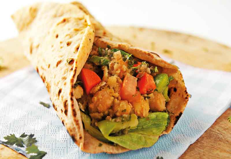 Moti Roti offers healthy options. Moti Roti offers healthy options.