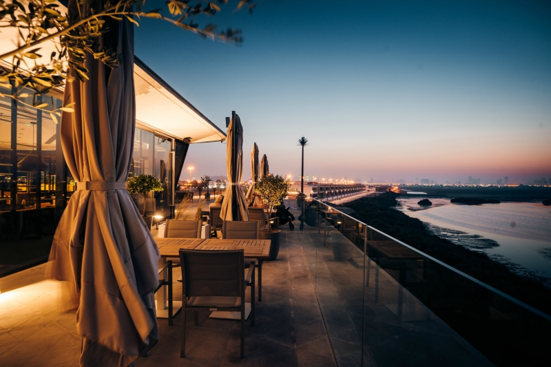 The newly opened Thanani at the Al Zorah Pavilion has views of Ajman's natural mangrove forests. The newly opened Thanani at the Al Zorah Pavilion has views of Ajman's natural mangrove forests.