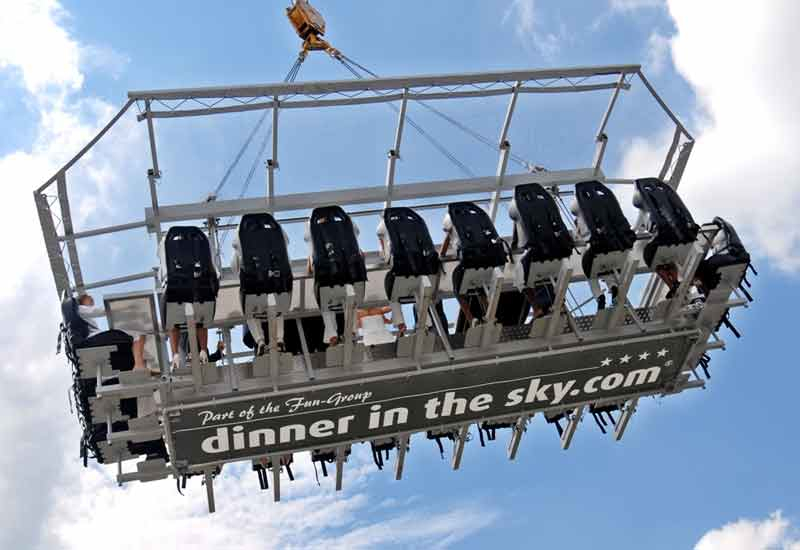 The concept will appeal to diners with a head for heights. The concept will appeal to diners with a head for heights.