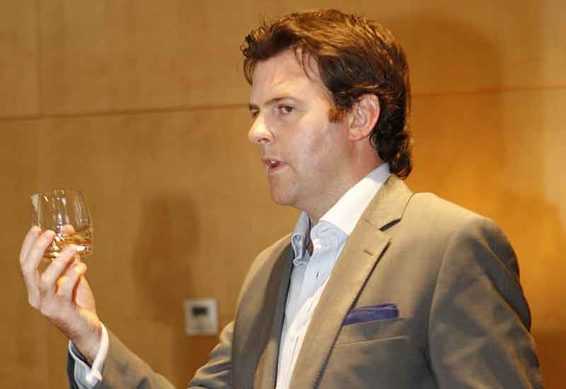 The Edrington Group's Keith Bonnington introduces guests to The Macallan during a tasting at Dubai Marina Yacht Club. The Edrington Group's Keith Bonnington introduces guests to The Macallan during a tasting at Dubai Marina Yacht Club.