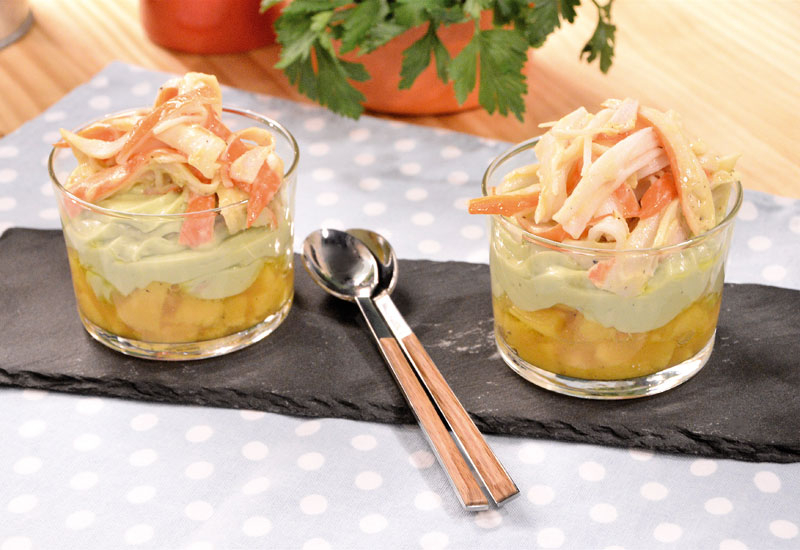 Marta Yanci's crab and mango salad with avocado cream; she says sourcing ingredients is a challenge but it is possible to find substitutes for some. Marta Yanci's crab and mango salad with avocado cream; she says sourcing ingredients is a challenge but it is possible to find substitutes for some.