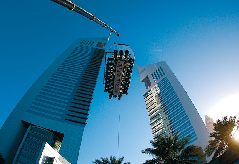Dinner in the Sky takes off at The Walk in Dubai. Dinner in the Sky takes off at The Walk in Dubai.