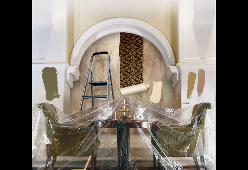 Tea for two: furniture and afternoon tea set-up provided by the Ritz-Carlton, Dubai. Tea for two: furniture and afternoon tea set-up provided by the Ritz-Carlton, Dubai.