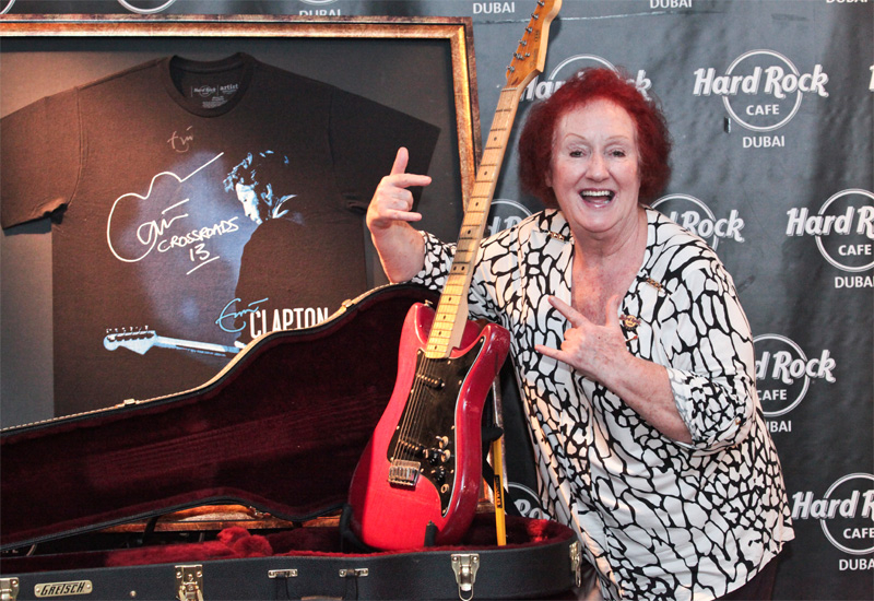 Rita Gilligan is the oldest serving employee at Hard Rock Cafe Rita Gilligan is the oldest serving employee at Hard Rock Cafe