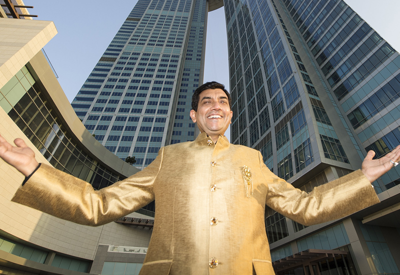 Sanjeev Kapoor inspects his upcoming restaurant at Abu Dhabi's Nations Tower. Sanjeev Kapoor inspects his upcoming restaurant at Abu Dhabi's Nations Tower.