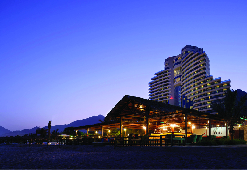 The romantic setting of Le Meridien Al Aqah Beach Resort, Fujairah, offers couples a beautiful view of the Indian Ocean from its beach-side restaurant The romantic setting of Le Meridien Al Aqah Beach Resort, Fujairah, offers couples a beautiful view of the Indian Ocean from its beach-side restaurant