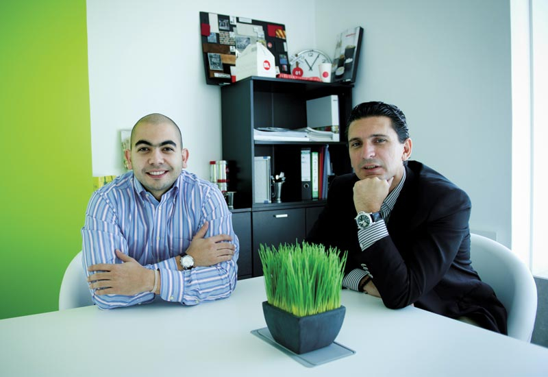 All smiles: Louay Alnajjar, left and Aboudi Saadi. All smiles: Louay Alnajjar, left and Aboudi Saadi.