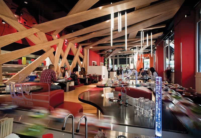 Lackey praises Yo! Sushi, a British restaurant chain that is making its mark on the global scene. Lackey praises Yo! Sushi, a British restaurant chain that is making its mark on the global scene.