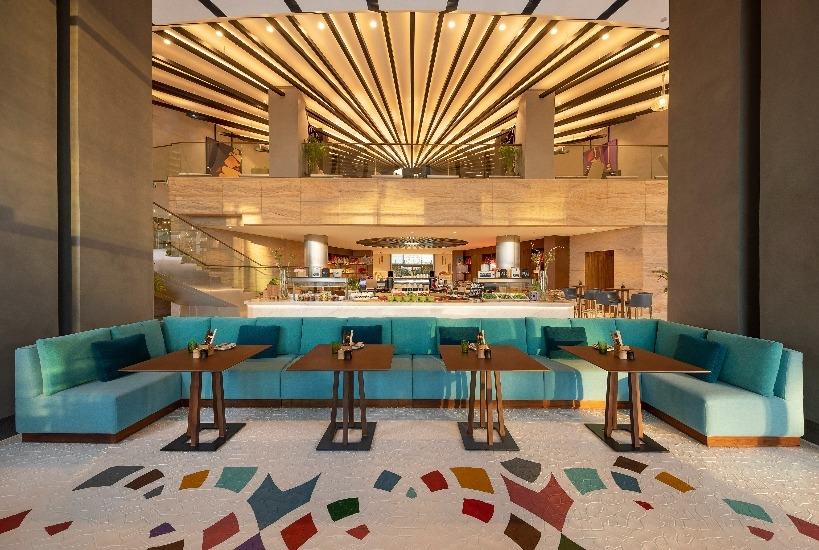 Dinner at the venue focusses on flavours from around the world Dinner at the venue focusses on flavours from around the world