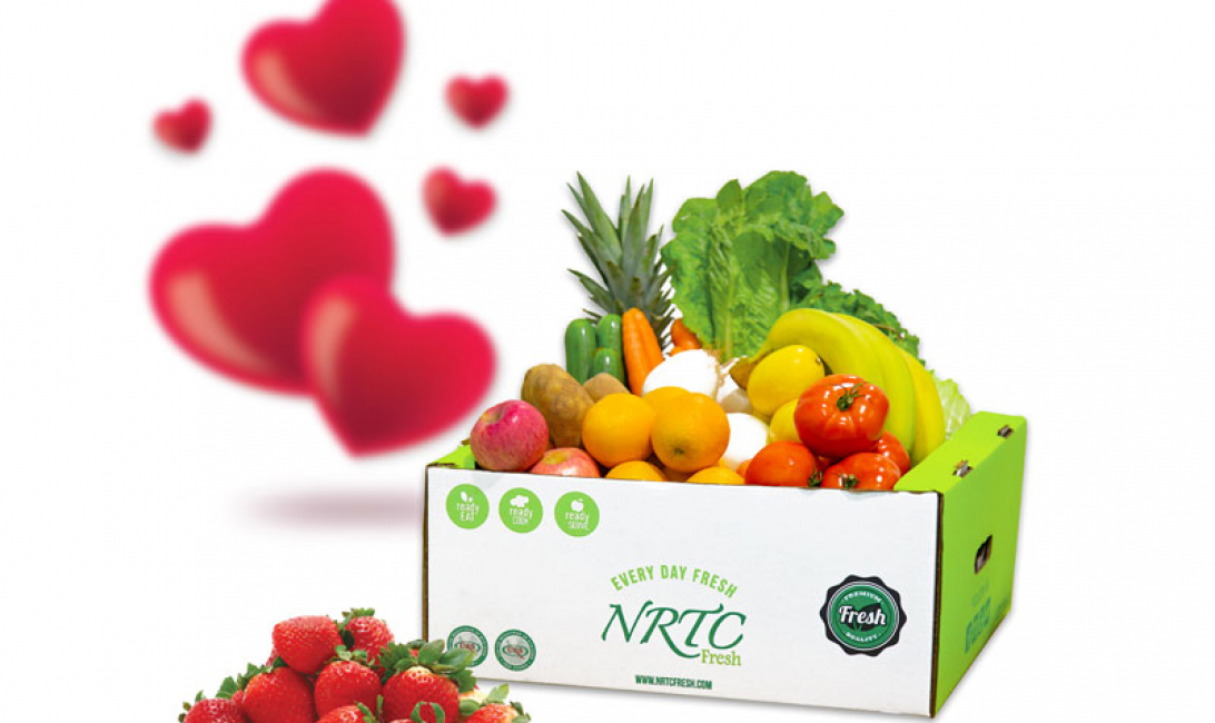 The box, which is designed for couples, is available from February 9-14 The box, which is designed for couples, is available from February 9-14